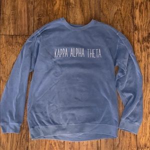 Kappa Alpha Theta blue crewneck sweatshirt